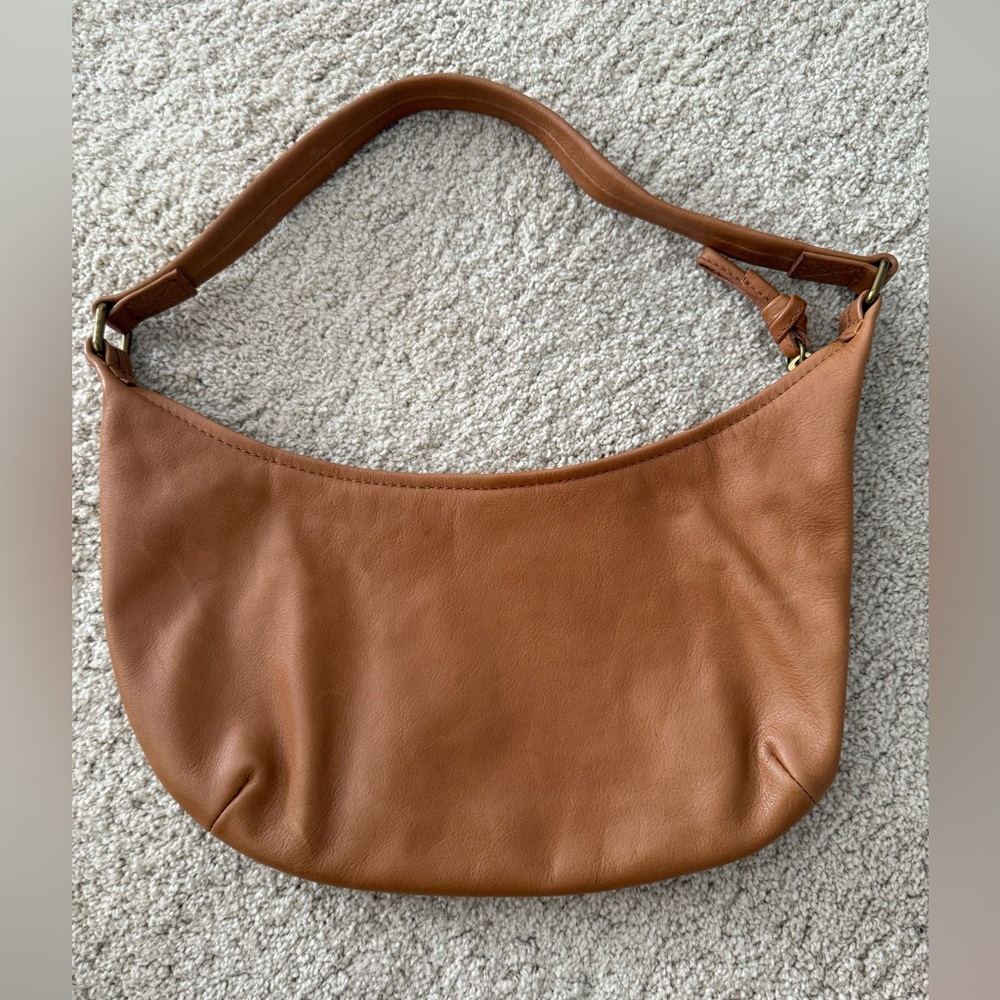Madewell Leather Crescent Small Piazza Bag